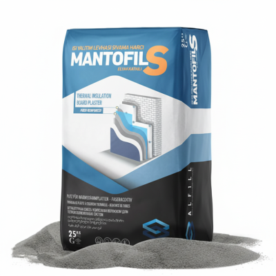 Alfill Mantofil S 25კგ მინაბოჭკოვანი ბადის ჩასაძირი წებო-ცემენტი