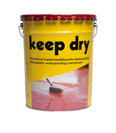თხევადი ულტრაგამძლე მემბრანა - KEEP DRY 18KG ROSSO MARTE