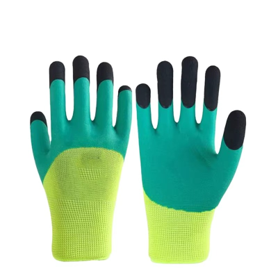 ხელთათმანი ლურჯი-ყვითელში