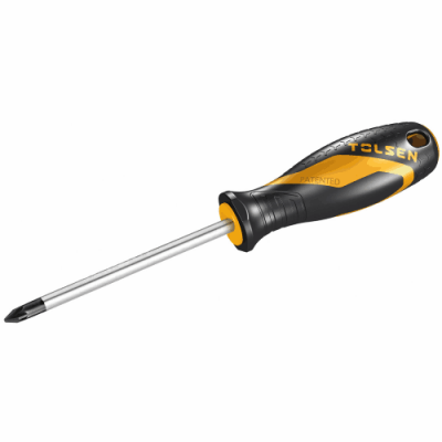 TOL599-20009 Screwdriver with metal rubber handle PH3*150MM