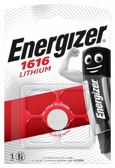 ელემენტი ღილაკი  Energizer 1616-PIP1 (611322)