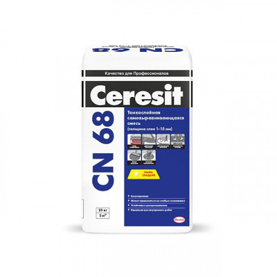 Ceresit cn 68 - თხელფენოვანი თვითსწორებადი ნარევი
