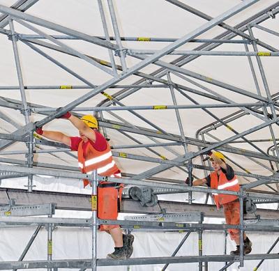 PERI UP Flex - უამინდობისაგან დამცავი სახურავი