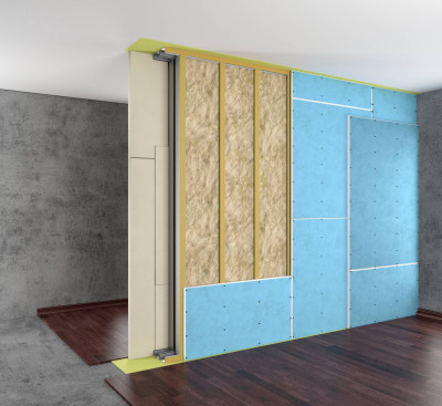Basic 2 Partition Sound Insulation System (double frame)