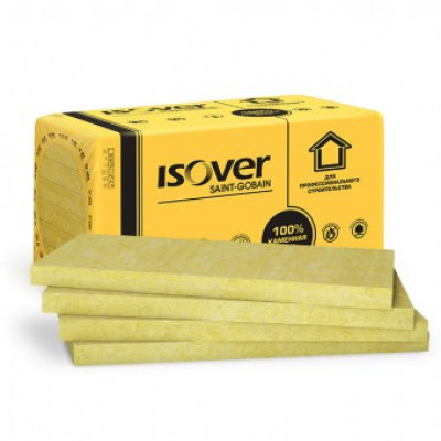 ფასადის ქვაბამბა ISOVER ფასად მასტერი 1000*600*50 მმ (2.4მ2)  - 100-110 კგ/მ3