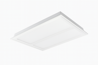 L002 შეკიდული ჭერის განათება 600*600მმ, პრიზმატული (ბადისებრი) დიფუზორით