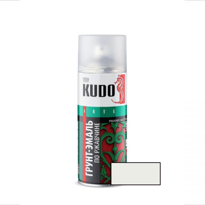 Primer-enamel for rusty surface White RAL 9003, aerosol (520 ml)