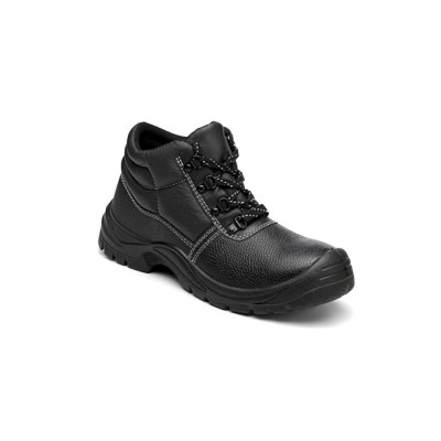 WG6032  48  სპეცფეხსაცმელი მაღალყელიანი, თასმით, დამცავი ცხვირით და ძირით, შავი