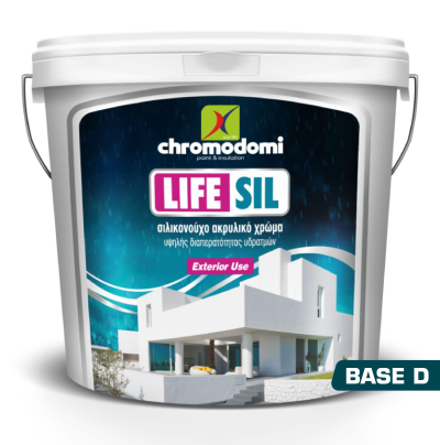 სილიკონიანი საღებავი ფასადისთვის LIFE SIL (BASE D) 10LT