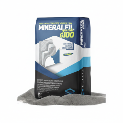 Alfill Mineralfil G100 25კგ დეკორატიული ფითხი (წერტილოვანი) მიუნხენი 3მმ