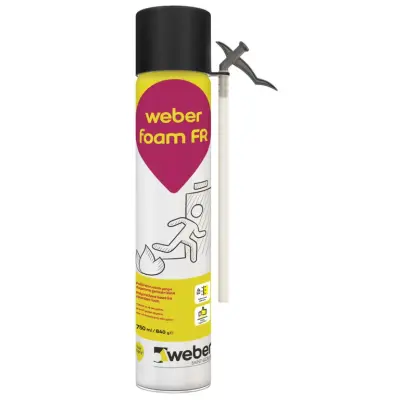 foam fire-resistant (polyurethane) WEBER FOAM FR 750ML(840g)