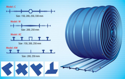 წყლის ჩამკეტი  PVC Waterstop AK 200/4 25M (ცივ ნაკერებში ჩასაყოლებელი PVC ლენტი)