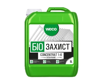 Antiseptic concentrate 1:6 Weco 5 L colorless